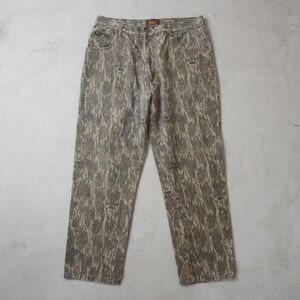 Vintage Gamehide Mossy Oak Bottomland Camo Pants 38x32 Mens Hunting Canvas CWP